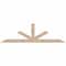 Ekena Millwork Saratoga Smooth Timber Gable Bracket, Douglas Fir, 108"W x 31 1/2"H x 5 1/2"D x 5 1/2"F, 7/12 Pitch GBW108X31X0606SAR00SDF - alternate 1